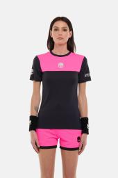 Футболка женская HYDROGEN BLOCK COLOR TECH blue navy/fuchsia
