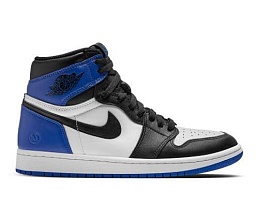 Кроссовки женские NIKE AIR JORDAN 1 HIGH OG white/black/blue