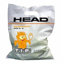 Мячи HEAD TIP ORANGE пакет 72 мяча